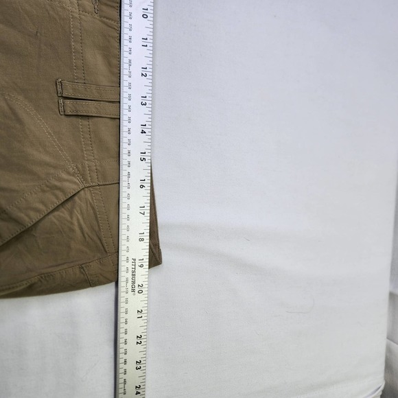 Marmot Pants Zip Pockets Foldable Hem Zip Fly Button Closure Brown Size 14 - Picture 7 of 9